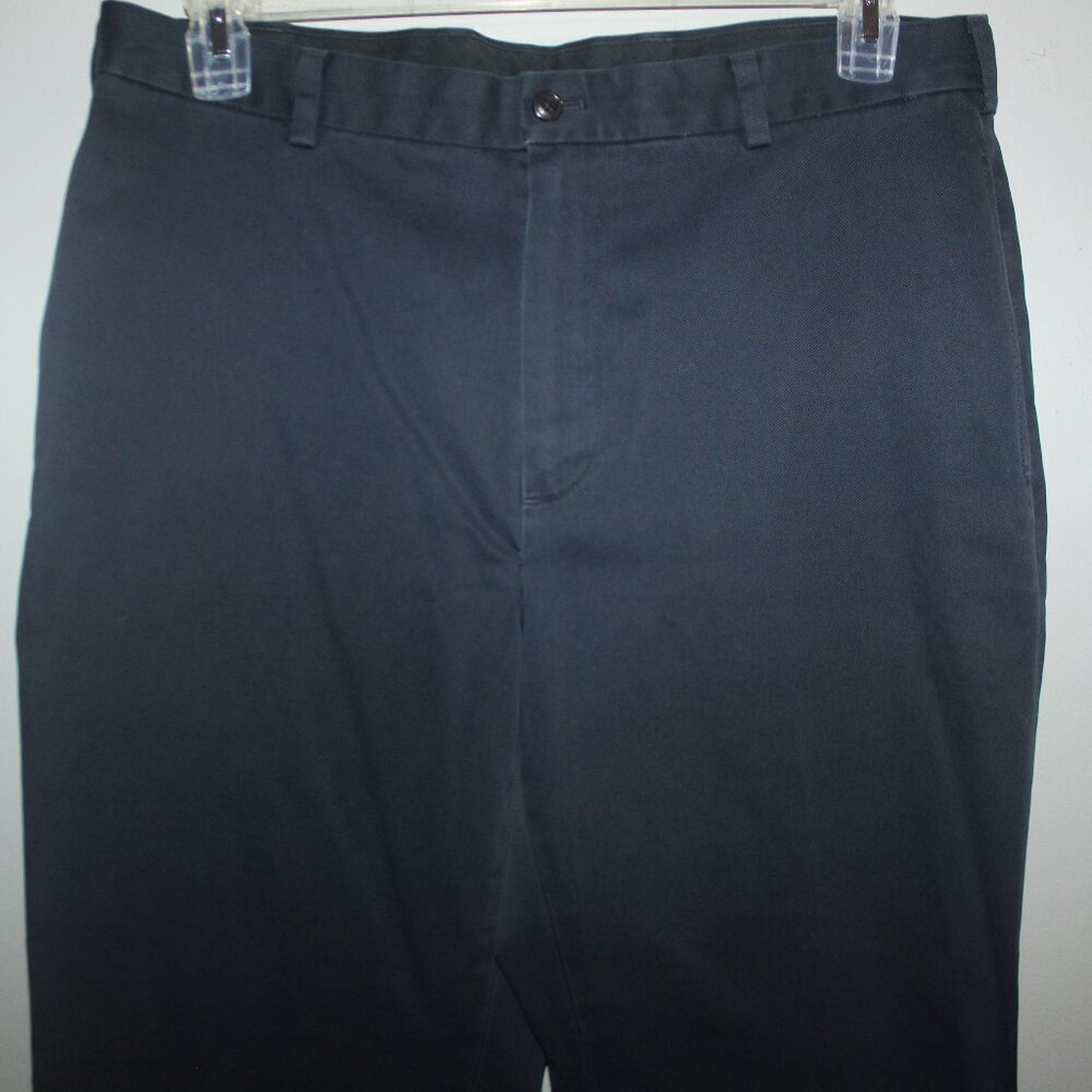 BROOKS BROTHERS Navy Pants 36x30 Advantage Trouser Clark Slacks Work Luxury